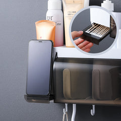 Toothbrush holder for toilet storage - Mubimart -  