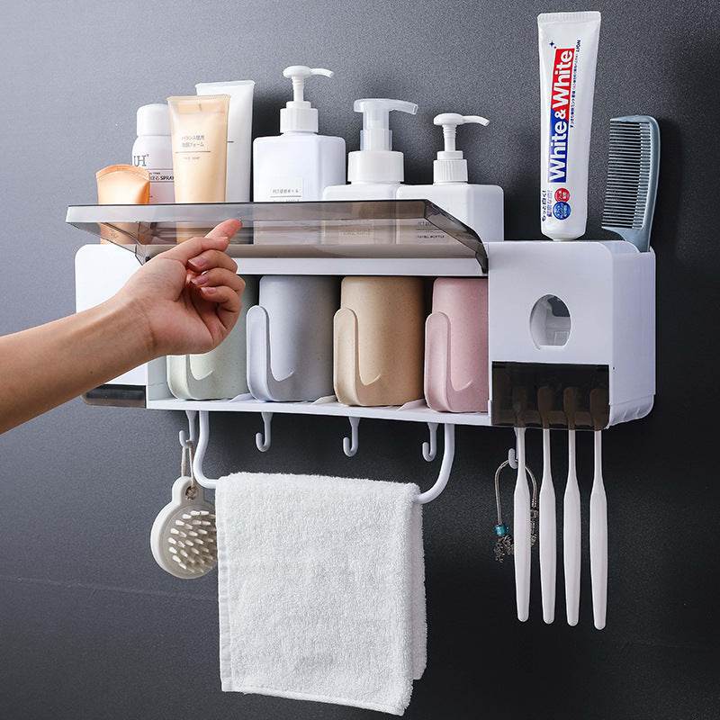 Toothbrush holder for toilet storage - Mubimart
