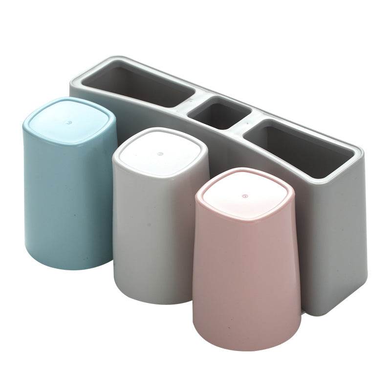 Toothbrush holder wall storage toothbrush rack - Mubimart