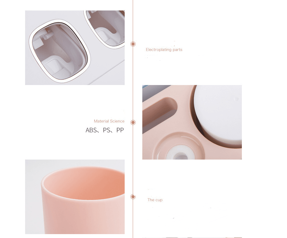 Toothpaste holder, toothbrush holder, toothbrush holder, storage box - Mubimart