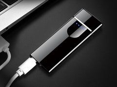 Touch Screen Induction Lighter, Rechargeable Cigarette Lighter Lighter, Lightweight Portable Lighter - Mubimart - Lighter 