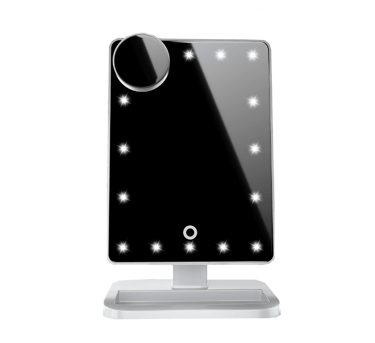 Touch Screen Makeup Mirror With 20 LED Light Bluetooth Music Speaker 10X Magnifying Mirrors Lights - Mubimart