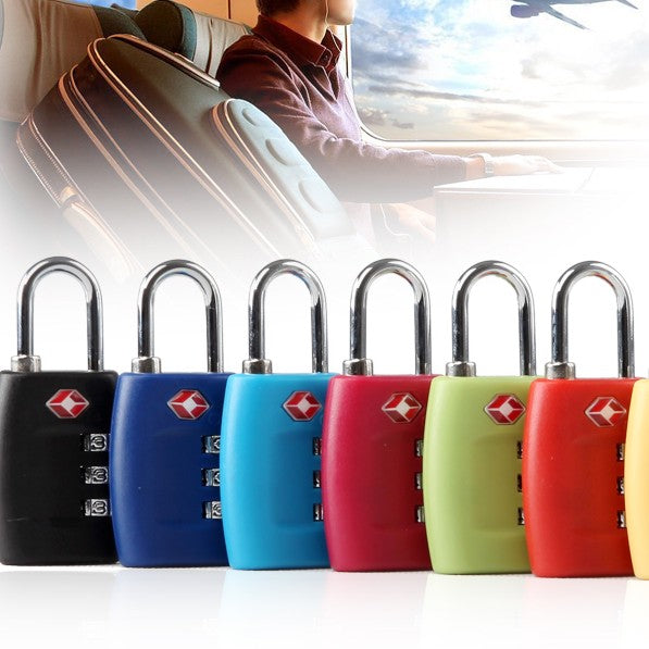 Tourism Luggage Zipper Lock Plastic TSA Code Lock - Mubimart - Luggage Lock 