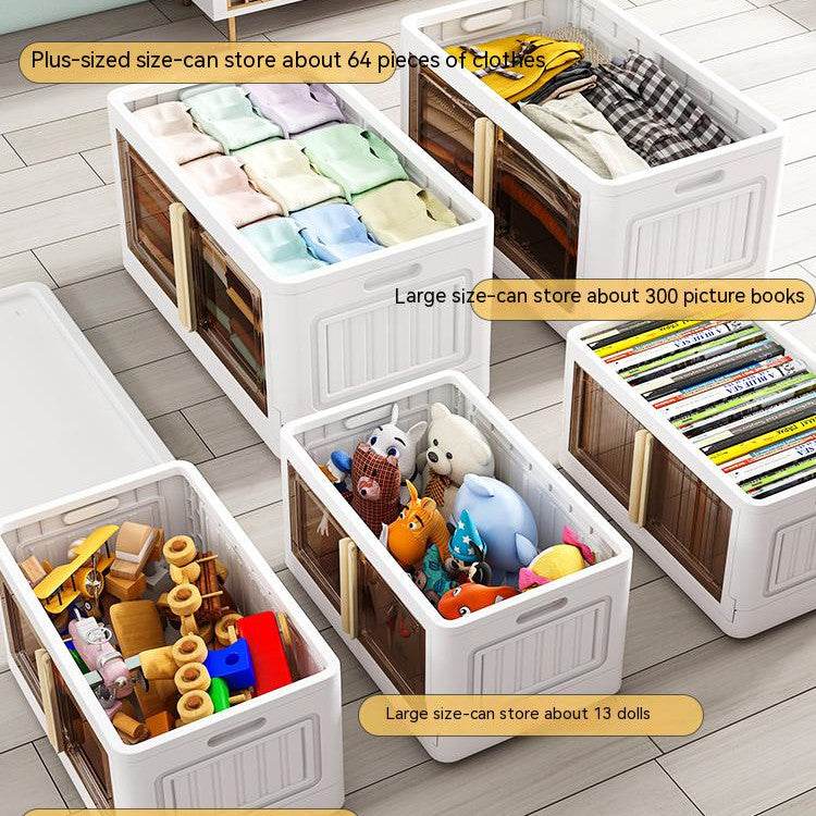 Toy Snack Transparent Folding Storage Box - Mubimart