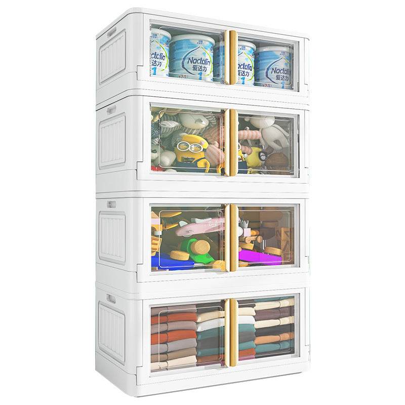 Toy Snack Transparent Folding Storage Box - Mubimart