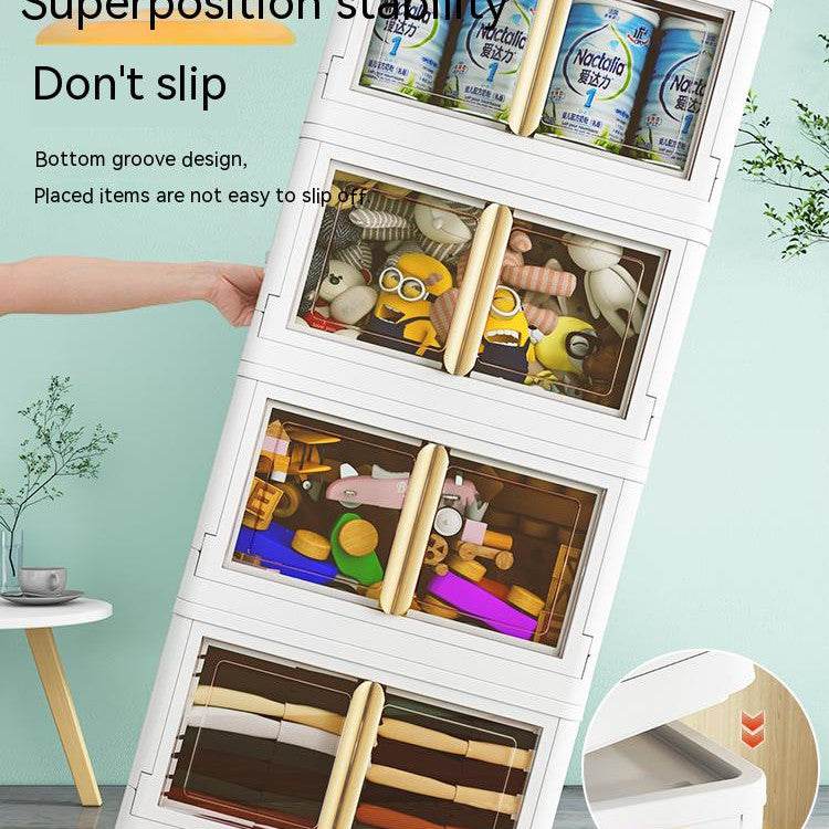Toy Snack Transparent Folding Storage Box - Mubimart