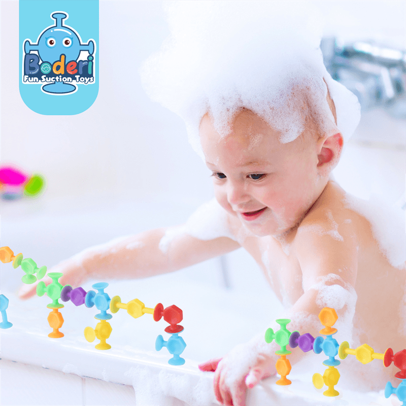 Toys For Kids Ages 4-8 Boys 114 PCS Suction Toys Sensory Boys Girls Stress Release Toys Bath Toys Travel Toys Suction Cup Toys Silicone - Mubimart