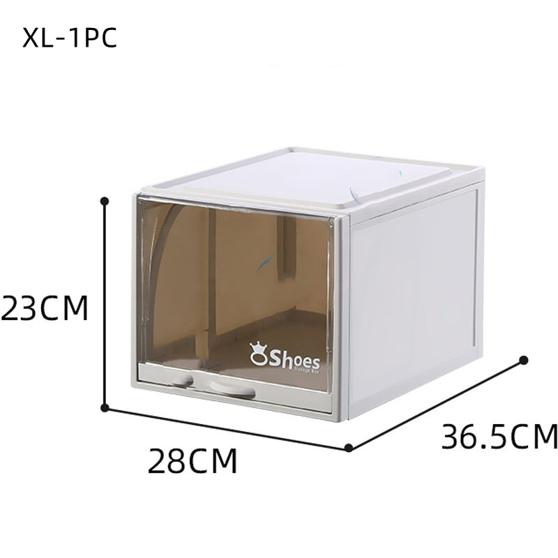 Transparent Box Stackable Drawer Storage Shoe Rack - Mubimart -  