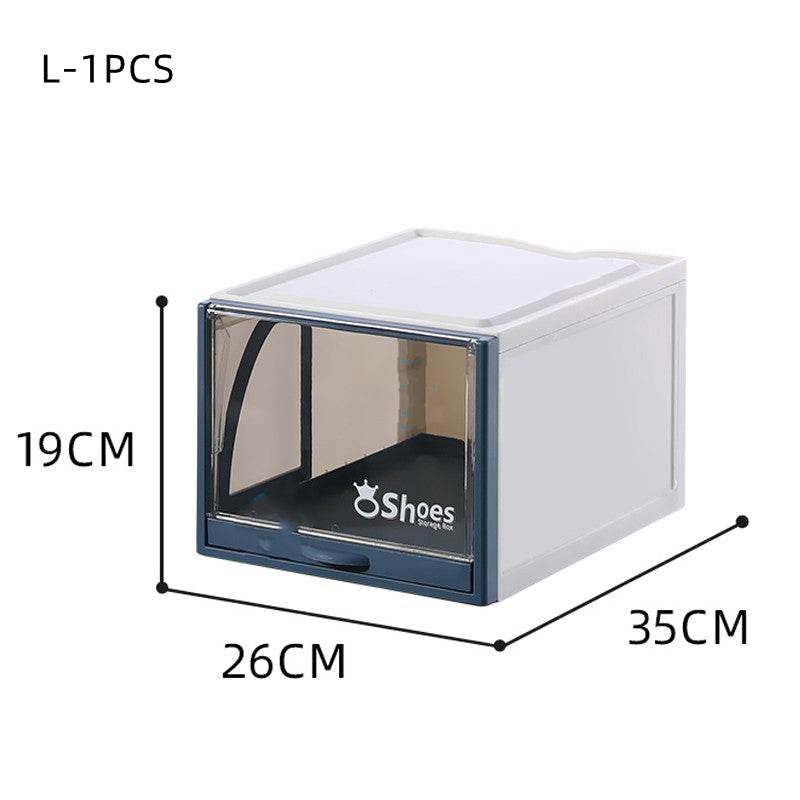 Transparent Box Stackable Drawer Storage Shoe Rack - Mubimart