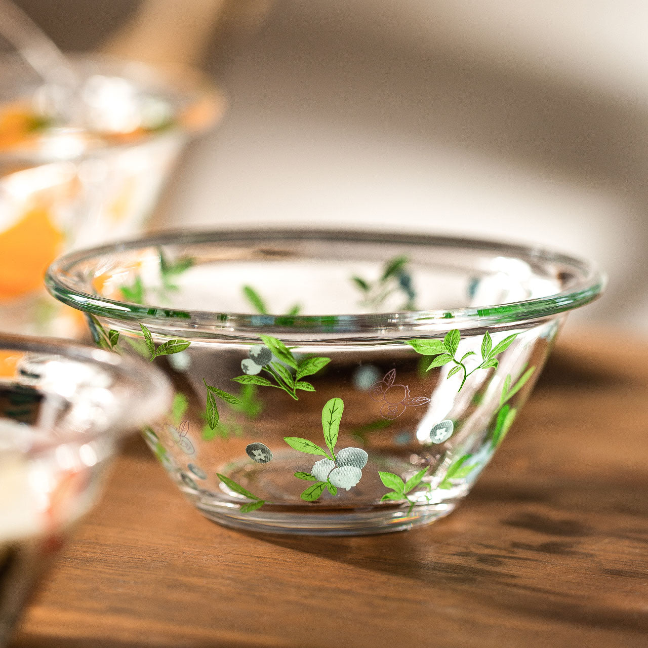 Transparent Glass Bowl Cute Home Salad Fruit Bowl - Mubimart -  