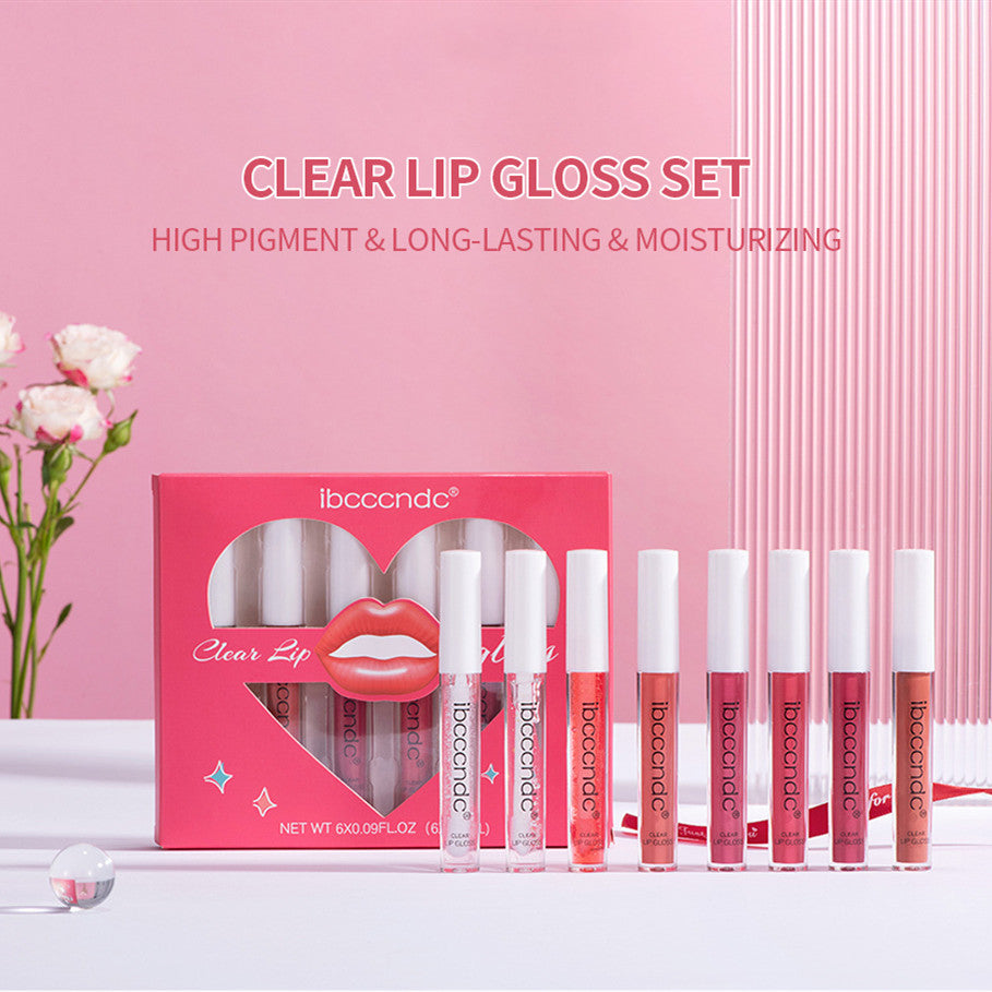 Transparent Lip Gloss Suit Liquid Lipstick - Mubimart - Lip Stick 