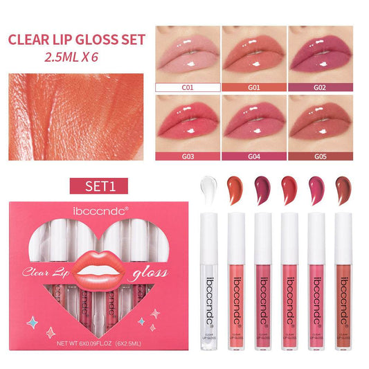 Transparent Lip Gloss Suit Liquid Lipstick - Mubimart