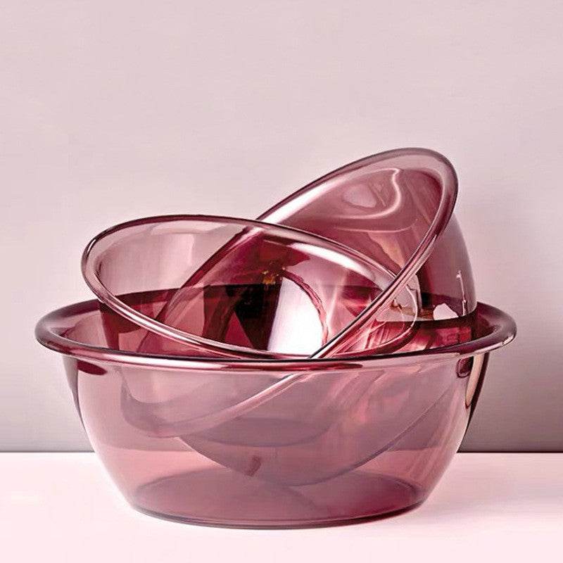 Transparent Washbasin Household Plastic Laundry Tub - Mubimart