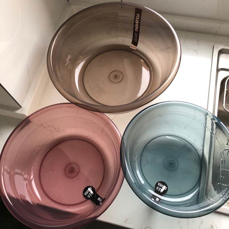 Transparent Washbasin Household Plastic Laundry Tub - Mubimart
