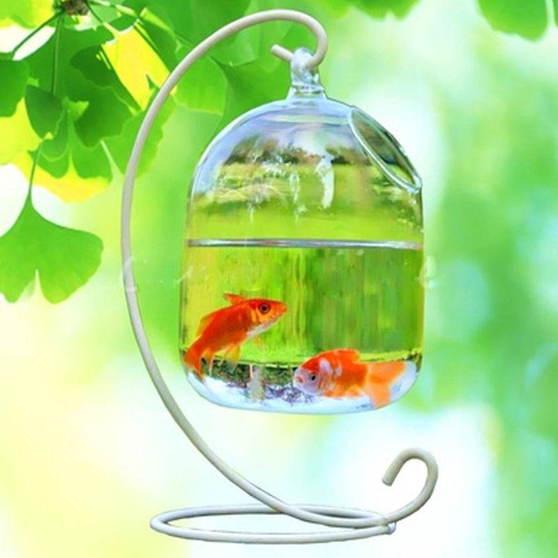 Transparent glass handmade fish tank - Mubimart