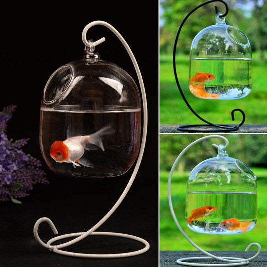 Transparent glass handmade fish tank - Mubimart