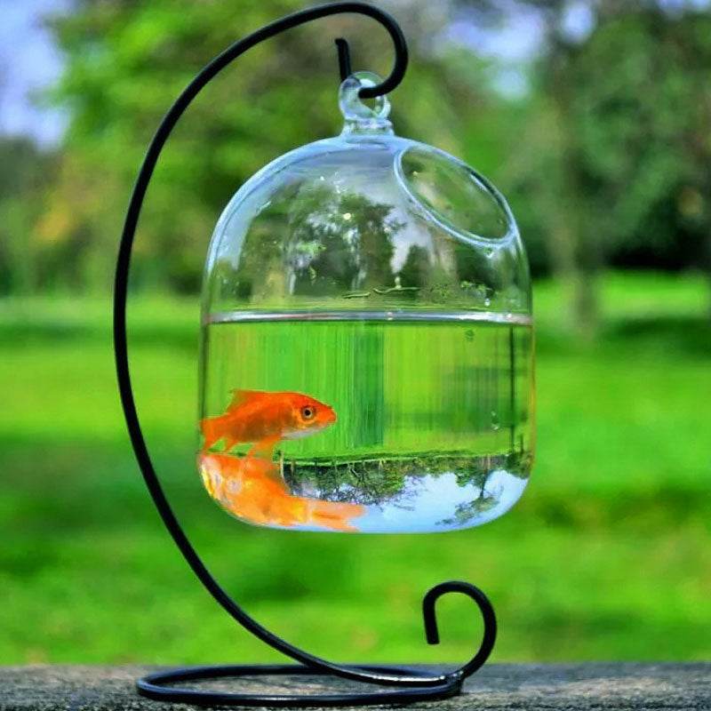 Transparent glass handmade fish tank - Mubimart