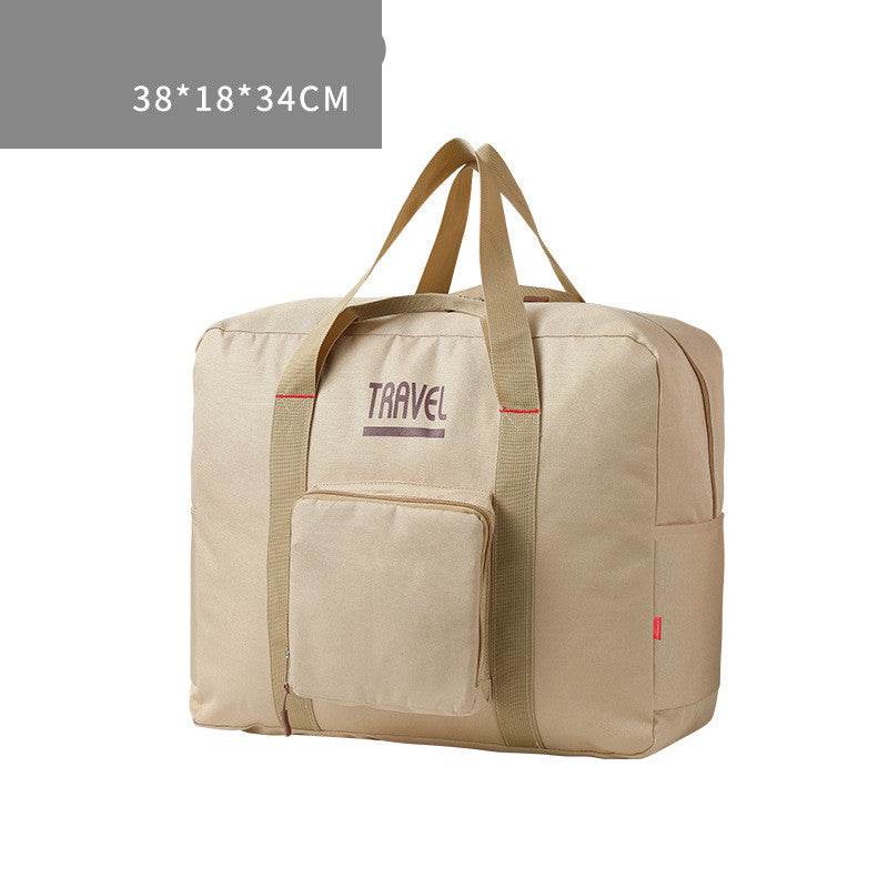 Travel Bag Luggage Storage Bag Foldable Large Capacity Men And Women Canvas Luggage Bag Trolley Bag Travel Bag Ready-To-Produce Bag - Mubimart