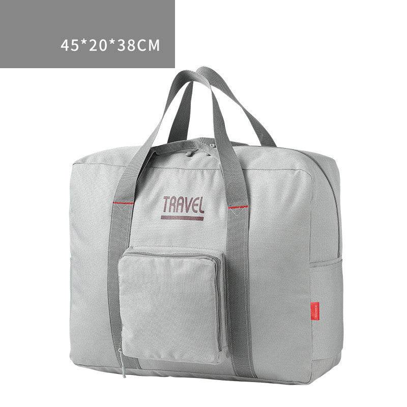 Travel Bag Luggage Storage Bag Foldable Large Capacity Men And Women Canvas Luggage Bag Trolley Bag Travel Bag Ready-To-Produce Bag - Mubimart