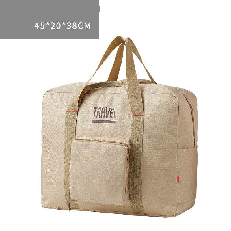 Travel Bag Luggage Storage Bag Foldable Large Capacity Men And Women Canvas Luggage Bag Trolley Bag Travel Bag Ready-To-Produce Bag - Mubimart