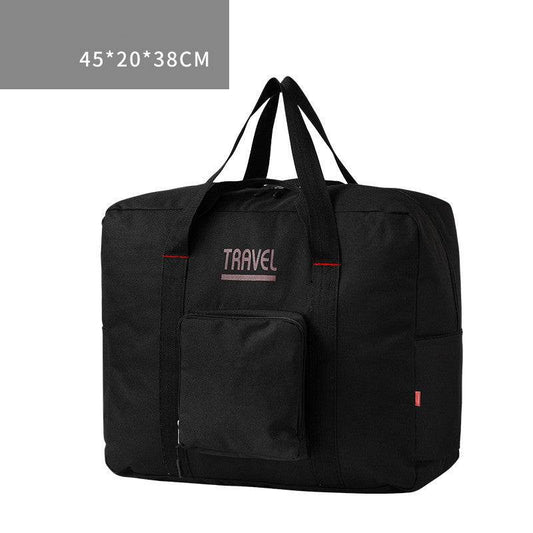 Travel Bag Luggage Storage Bag Foldable Large Capacity Men And Women Canvas Luggage Bag Trolley Bag Travel Bag Ready-To-Produce Bag - Mubimart