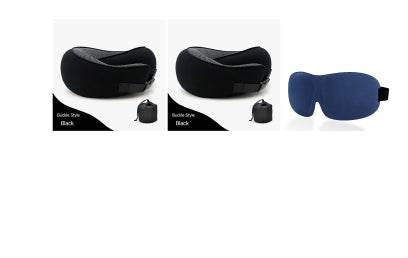 Travel Neck Pillow Non-Deformed Airplane Pillow Travel Neck Cushion Durable U-Shaped Travel Memory Cotton Nap Neck Pillow - Mubimart