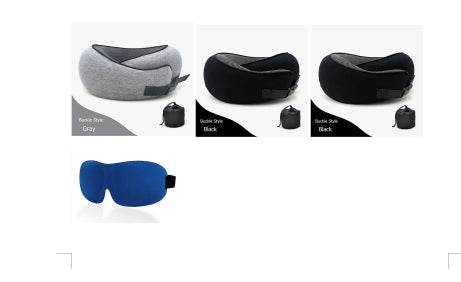 Travel Neck Pillow Non-Deformed Airplane Pillow Travel Neck Cushion Durable U-Shaped Travel Memory Cotton Nap Neck Pillow - Mubimart