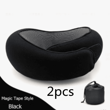 Travel Neck Pillow Non-Deformed Airplane Pillow Travel Neck Cushion Durable U-Shaped Travel Memory Cotton Nap Neck Pillow - Mubimart