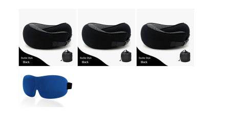 Travel Neck Pillow Non-Deformed Airplane Pillow Travel Neck Cushion Durable U-Shaped Travel Memory Cotton Nap Neck Pillow - Mubimart