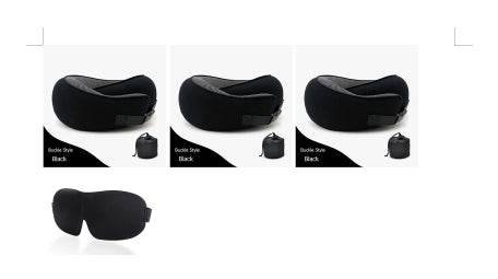 Travel Neck Pillow Non-Deformed Airplane Pillow Travel Neck Cushion Durable U-Shaped Travel Memory Cotton Nap Neck Pillow - Mubimart