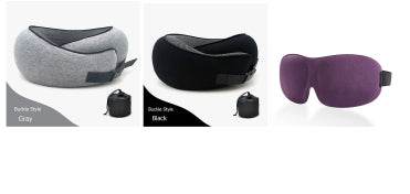 Travel Neck Pillow Non-Deformed Airplane Pillow Travel Neck Cushion Durable U-Shaped Travel Memory Cotton Nap Neck Pillow - Mubimart