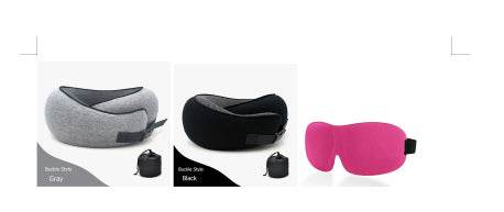 Travel Neck Pillow Non-Deformed Airplane Pillow Travel Neck Cushion Durable U-Shaped Travel Memory Cotton Nap Neck Pillow - Mubimart