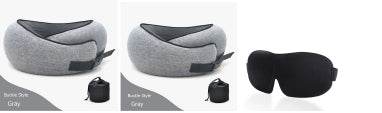 Travel Neck Pillow Non-Deformed Airplane Pillow Travel Neck Cushion Durable U-Shaped Travel Memory Cotton Nap Neck Pillow - Mubimart