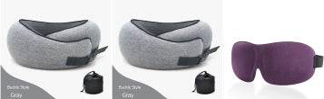 Travel Neck Pillow Non-Deformed Airplane Pillow Travel Neck Cushion Durable U-Shaped Travel Memory Cotton Nap Neck Pillow - Mubimart