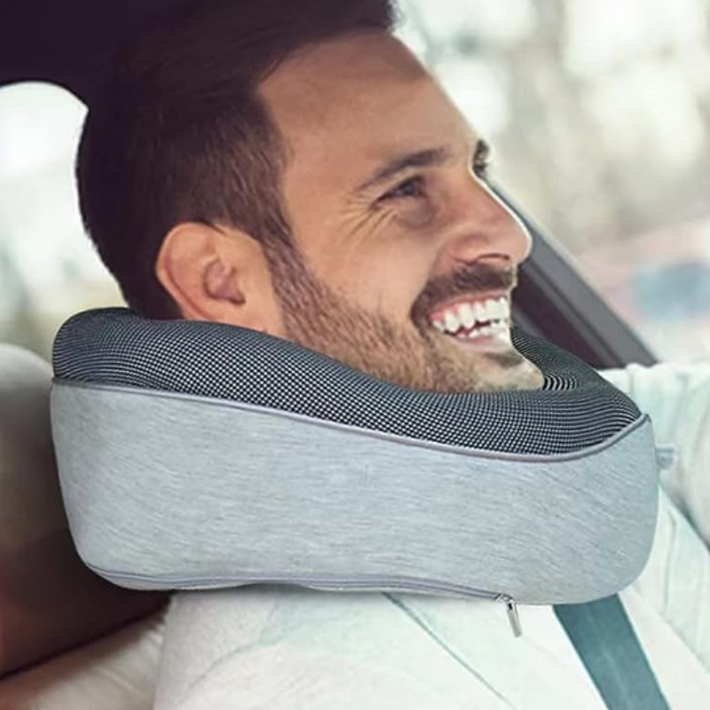 Travel Neck Pillow Non-Deformed Airplane Pillow Travel Neck Cushion Durable U-Shaped Travel Memory Cotton Nap Neck Pillow - Mubimart -  