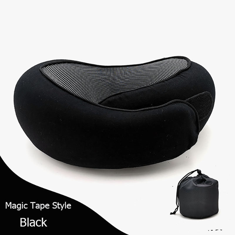 Travel Neck Pillow Non-Deformed Airplane Pillow Travel Neck Cushion Durable U-Shaped Travel Memory Cotton Nap Neck Pillow - Mubimart -  