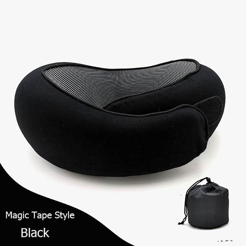 Travel Neck Pillow Non-Deformed Airplane Pillow Travel Neck Cushion Durable U-Shaped Travel Memory Cotton Nap Neck Pillow - Mubimart