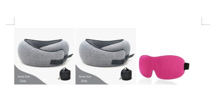 Travel Neck Pillow Non-Deformed Airplane Pillow Travel Neck Cushion Durable U-Shaped Travel Memory Cotton Nap Neck Pillow - Mubimart -  