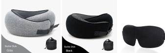 Travel Neck Pillow Non-Deformed Airplane Pillow Travel Neck Cushion Durable U-Shaped Travel Memory Cotton Nap Neck Pillow - Mubimart