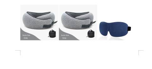 Travel Neck Pillow Non-Deformed Airplane Pillow Travel Neck Cushion Durable U-Shaped Travel Memory Cotton Nap Neck Pillow - Mubimart