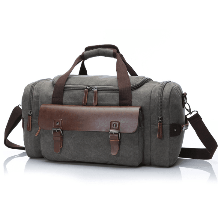 Travel bag student shoulder slung hand bag large capacity travel canvas bag luggage bag - Mubimart