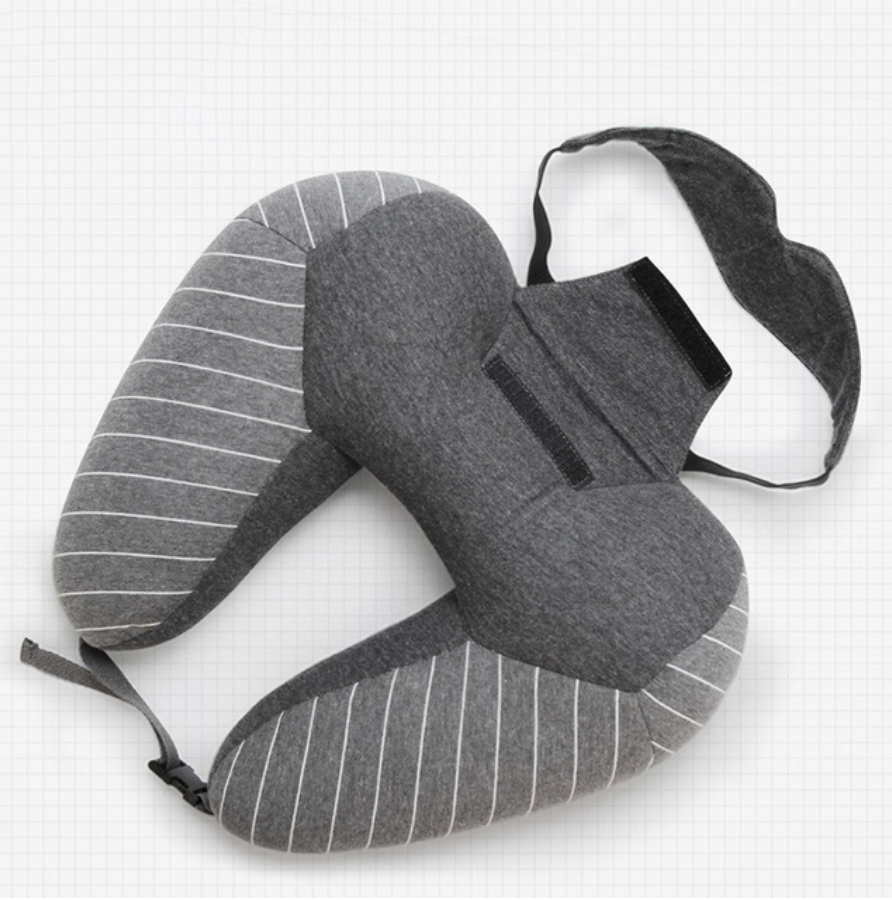 Travel pillow foam particle pillow u-shapedcervical neck pillow lumbar pillow - Mubimart -  