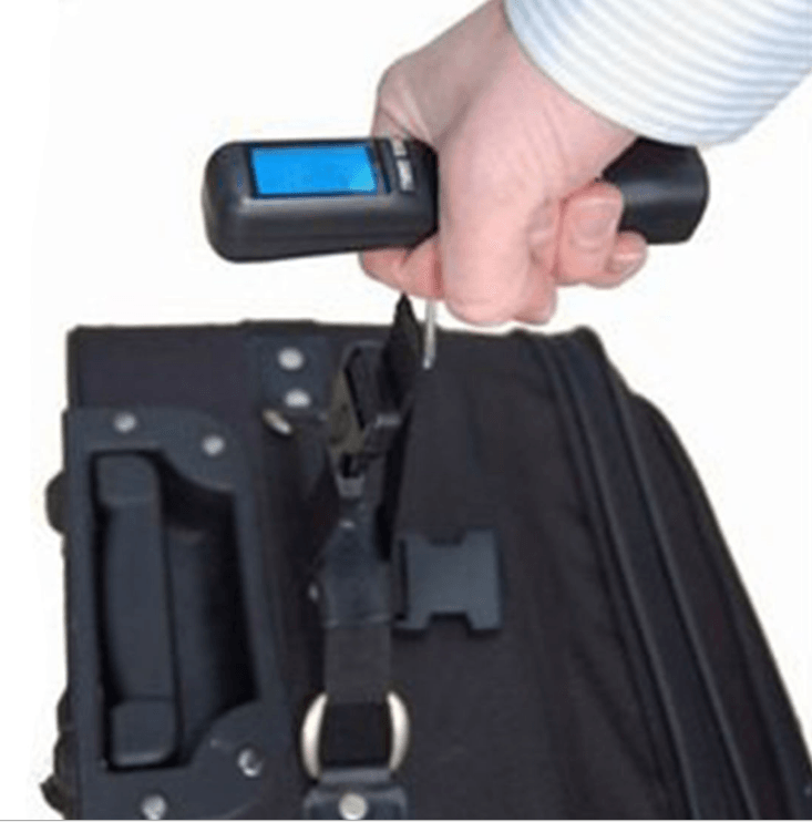 Travel portable luggage suitcase luggage weight digital weighing hook scale - Mubimart