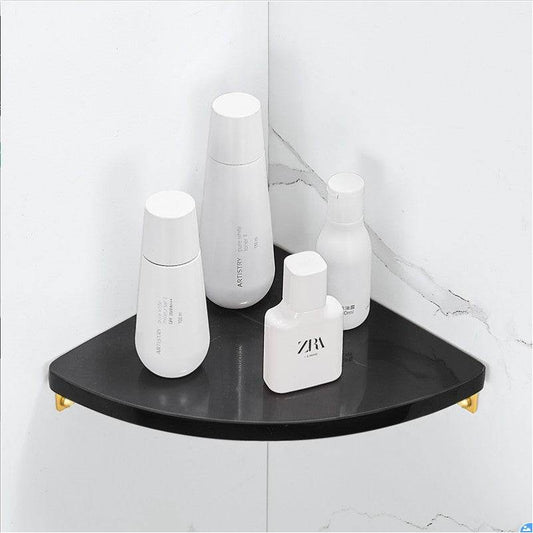Triangle Shelf Bathroom Corner Wall Hanging Toilet Shower Room Storage Rack - Mubimart