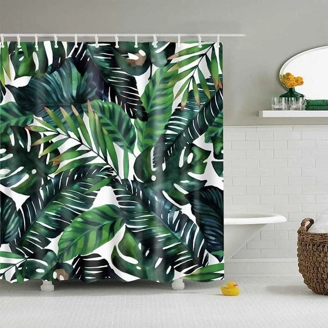 Tropical Shower Curtain - Mubimart -  