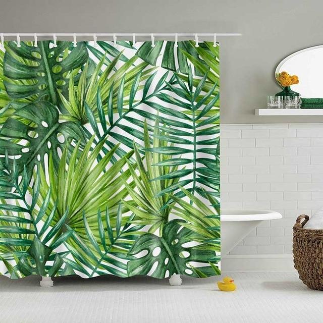 Tropical Shower Curtain - Mubimart -  