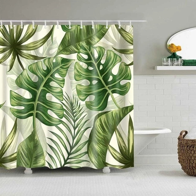 Tropical Shower Curtain - Mubimart -  