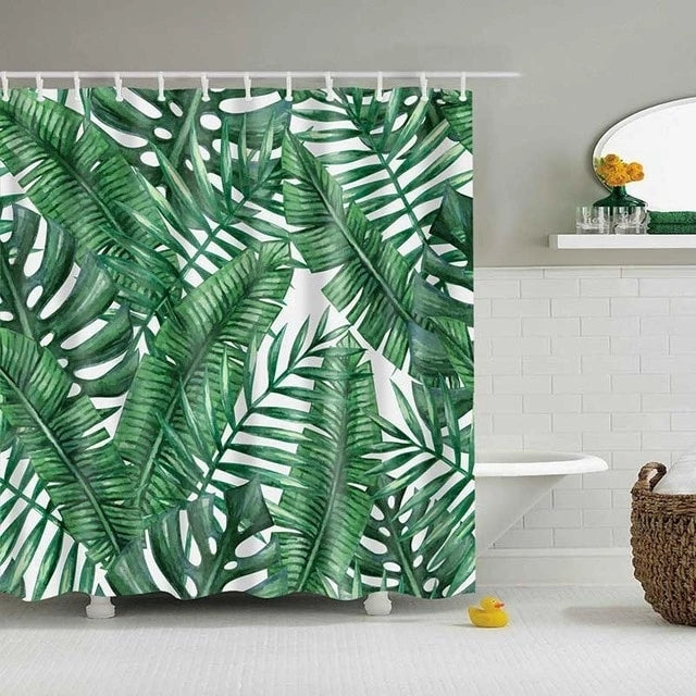 Tropical Shower Curtain - Mubimart -  