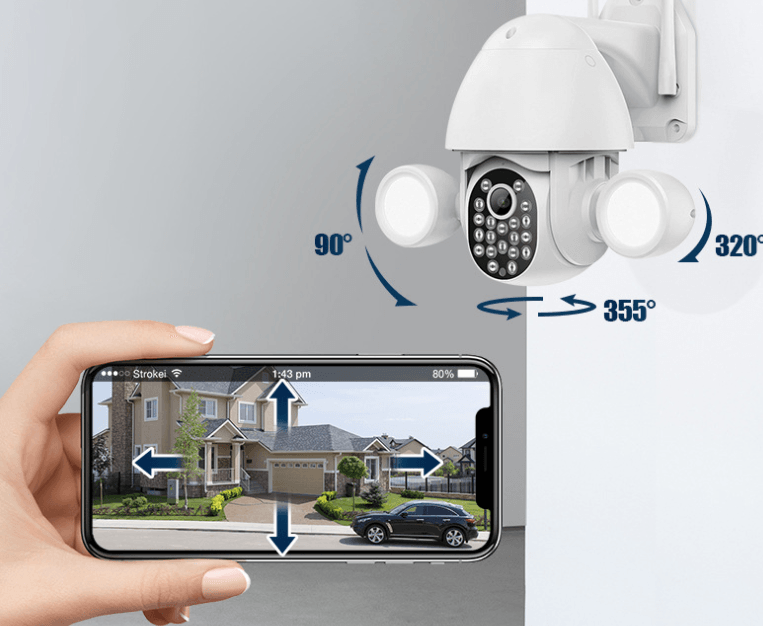 Tuya Double Fill Light Ball Machine 3Mp High-Definition Camera Security Surveillance Camera Smart Home - Mubimart