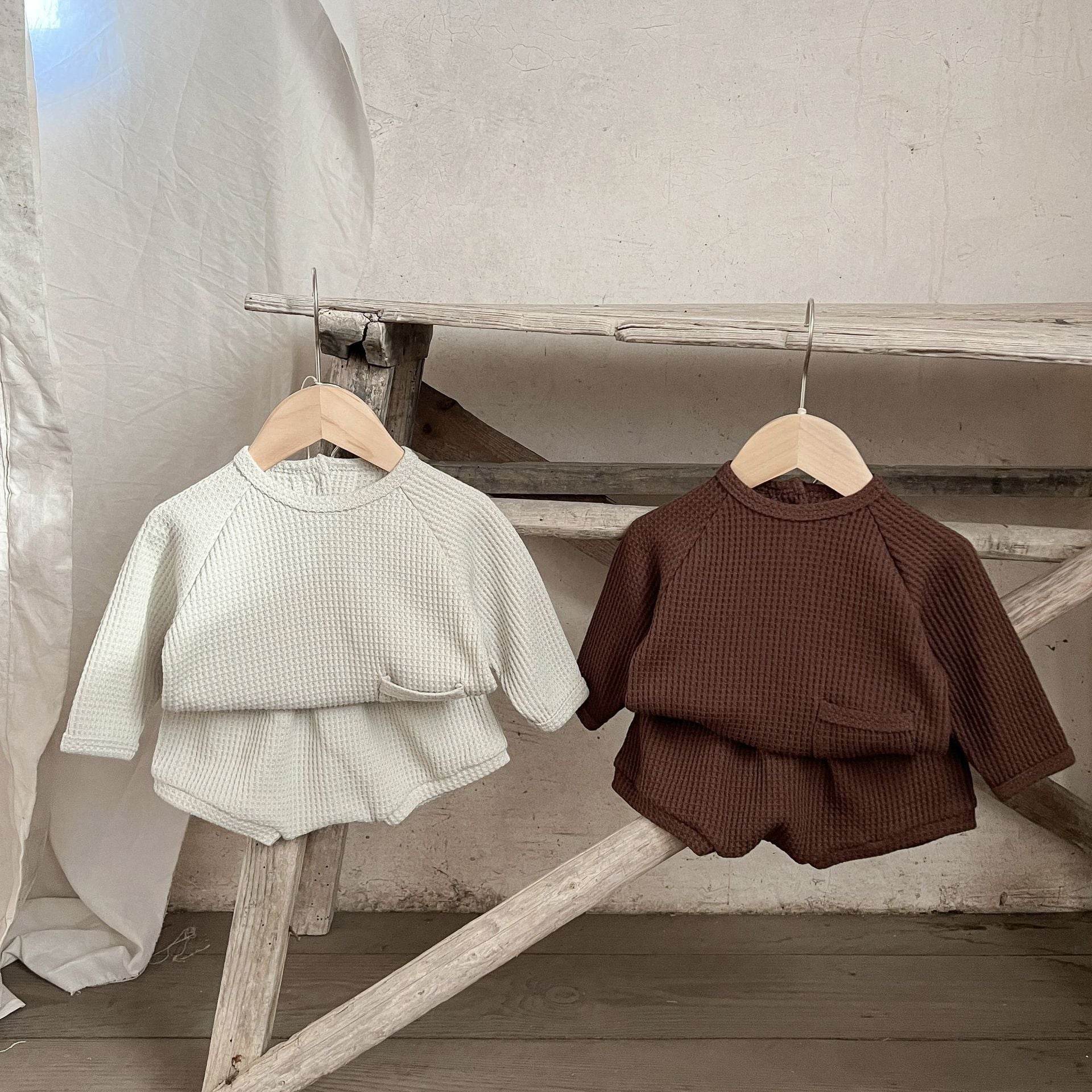 Two Piece Set Of Baby Westernized Sweaters - Mubimart